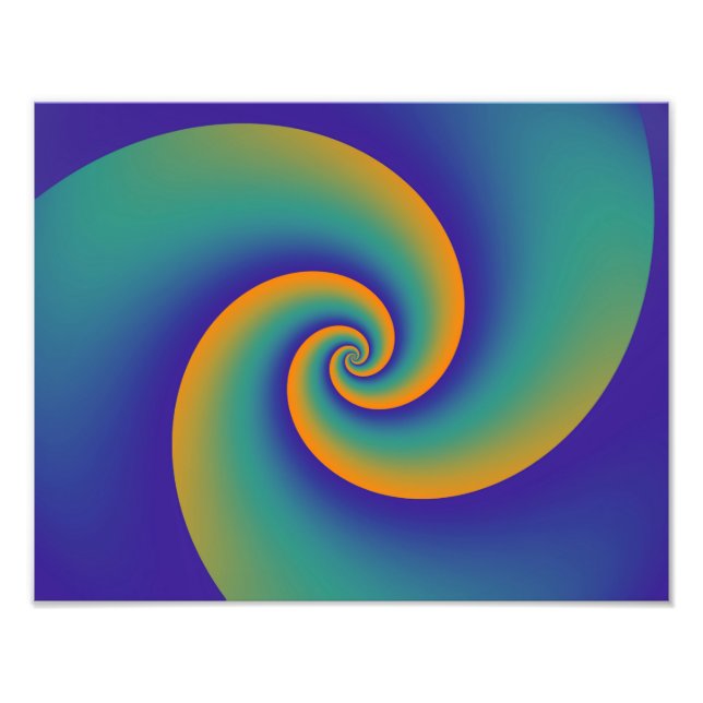 Abstrakt Background Spiral soft V Fototryck (Framsidan)