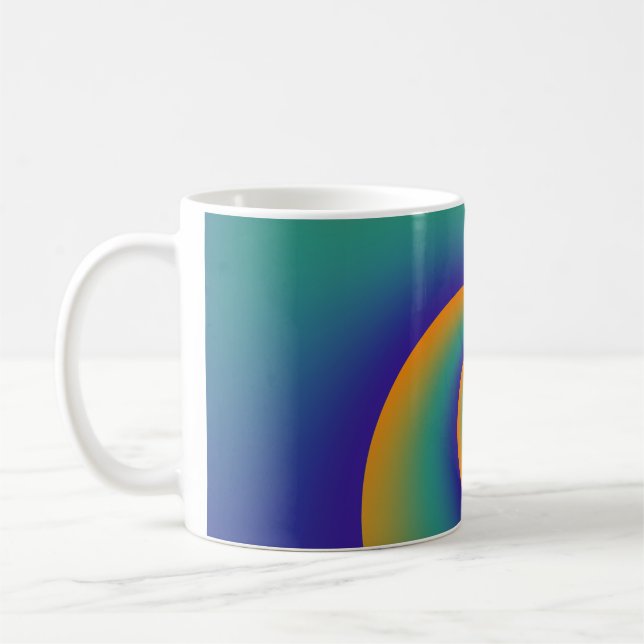 Abstrakt Background Spiral soft V Kaffemugg (Vänster)