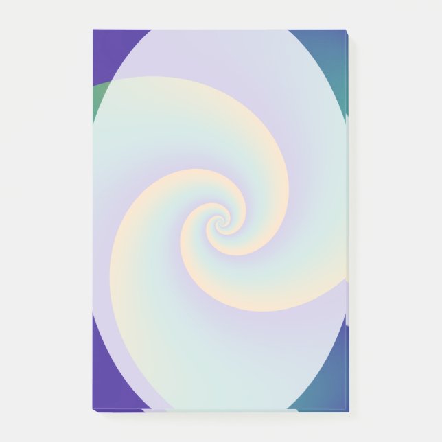 Abstrakt Background Spiral soft V Post-it Block (Framsida)