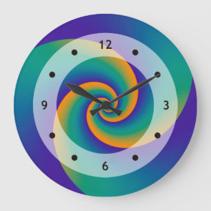 Abstrakt Background Spiral soft V Stor Klocka