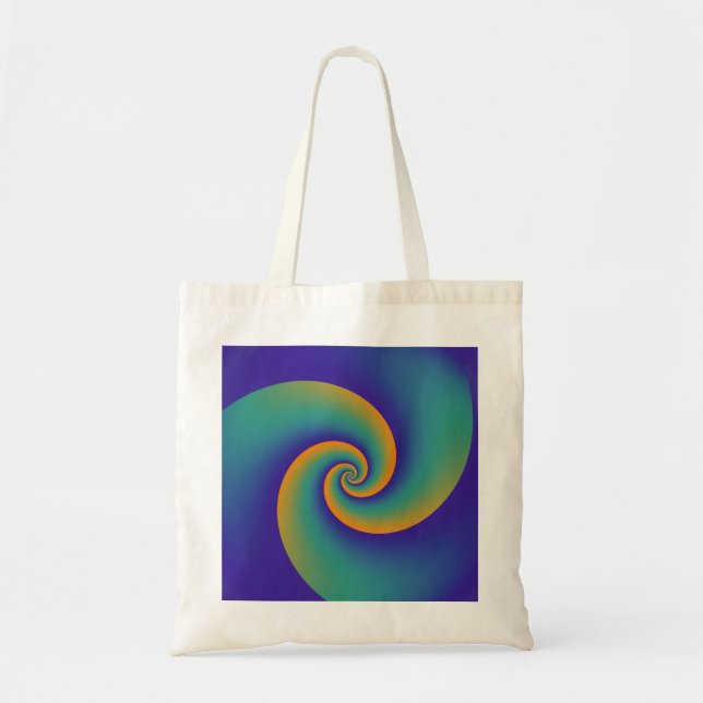 Abstrakt Background Spiral soft V Tygkasse (Framsidan)