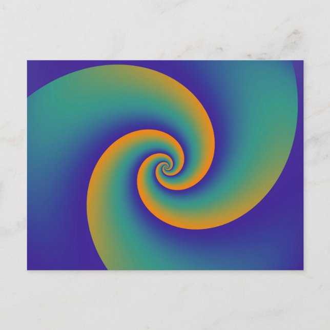 Abstrakt Background Spiral soft V Vykort (Framsida)