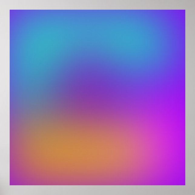 Abstrakt Bakgrund för flerfärgad övertoning Poster (Framsidan)