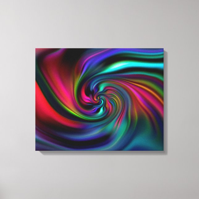 Abstrakt Bakgrund Spiral Soft I Canvastryck (Framsida)