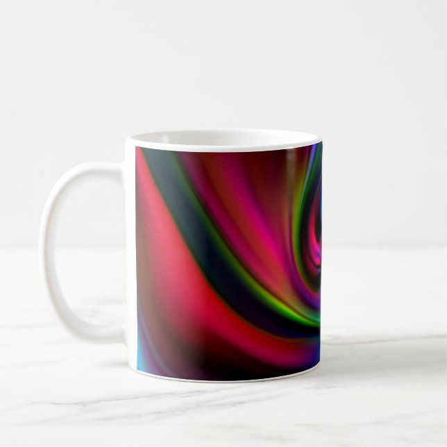 Abstrakt Bakgrund Spiral Soft I Kaffemugg (Vänster)