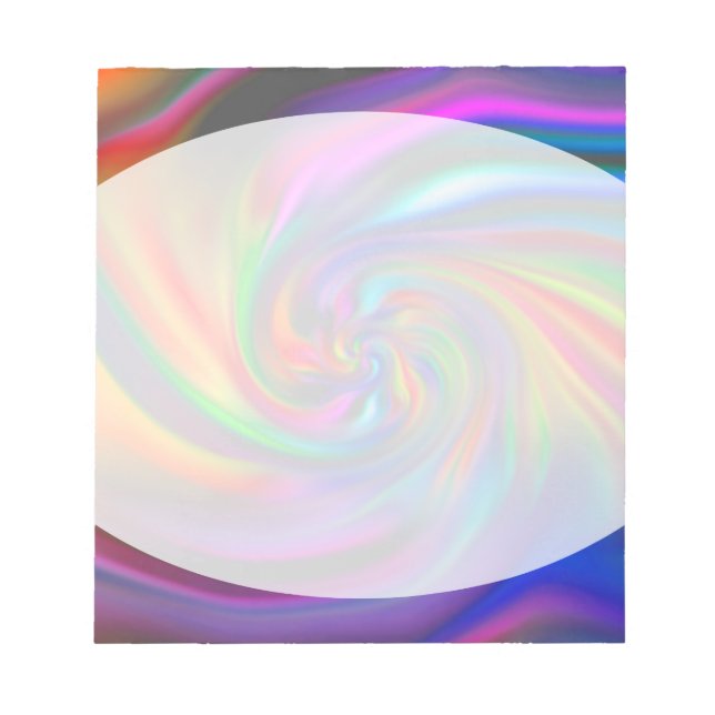 Abstrakt Bakgrund Spiral Soft II Anteckningsblock (Framsida)