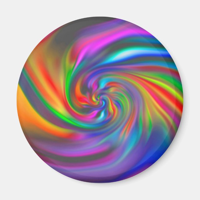 Abstrakt Bakgrund Spiral Soft II Magnet (Framsidan)