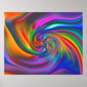 Abstrakt Bakgrund Spiral Soft II Poster