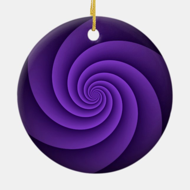 Abstrakt Bakgrund Spiral soft IV Julgransprydnad Keramik (Baksidan)