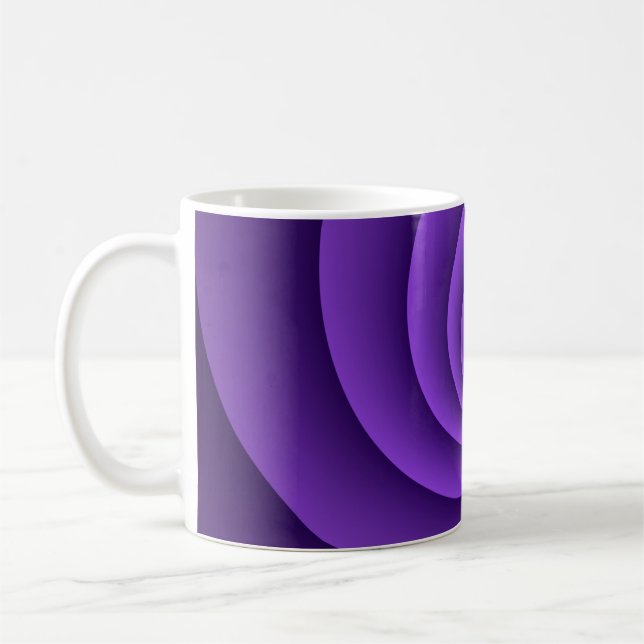 Abstrakt Bakgrund Spiral soft IV Kaffemugg (Vänster)
