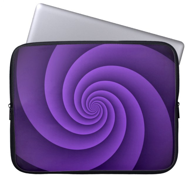 Abstrakt Bakgrund Spiral soft IV Laptop Sleeve (Framsidan)