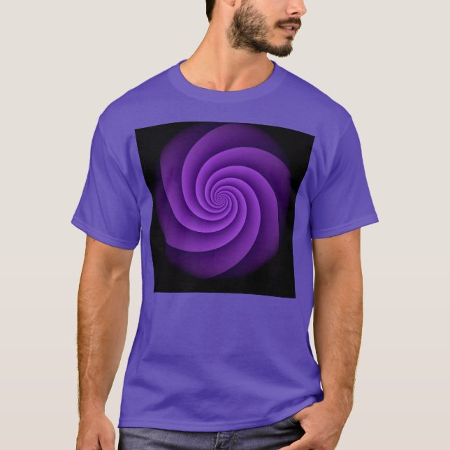 Abstrakt Bakgrund Spiral soft IV Tee (Framsida)