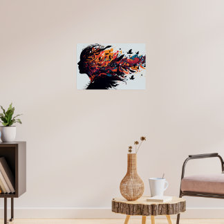 Abstrakt bakgrundsfärg poster