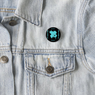 Abstrakt Balansknapp Pin - Modern Cyberpunk Knapp