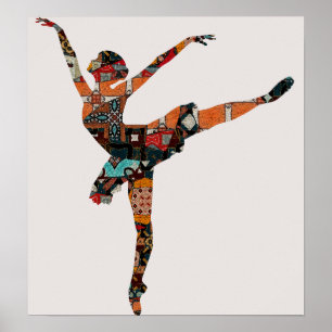 Abstrakt Ballerina Poster
