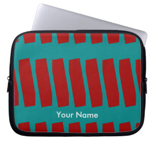 Abstrakt bärbar datordatorsleeve, turkos & laptop sleeve