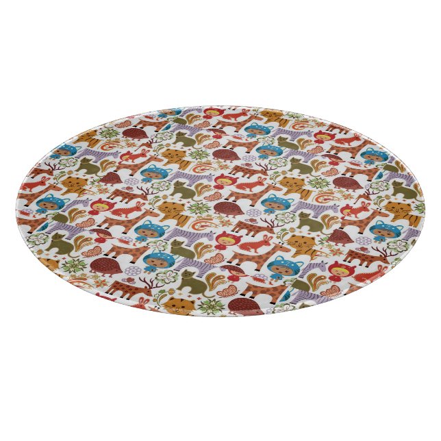 Abstrakt barn- och djurmönster (Hörn)