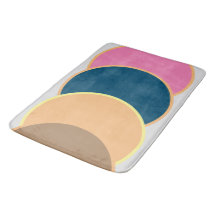 Abstrakt Bath Mat - Vapenskölden Färgfylld ram