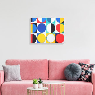 Abstrakt Bauhaus Geometric Art Canvastryck