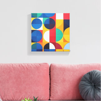 Abstrakt Bauhaus Geometric Art Canvastryck