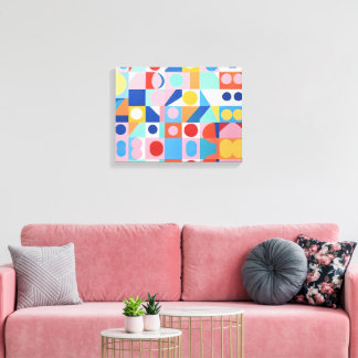 Abstrakt Bauhaus Geometric Art Canvastryck