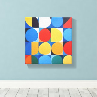 Abstrakt Bauhaus Geometric Art Canvastryck
