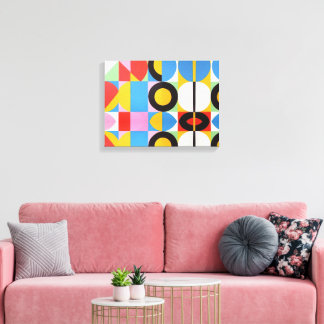 Abstrakt Bauhaus Geometric Art Canvastryck