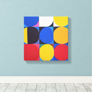 Abstrakt Bauhaus Geometric Art Canvastryck