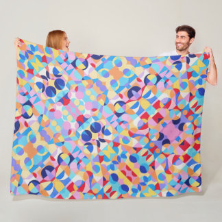 Abstrakt Bauhaus Geometric Art Fleecefilt