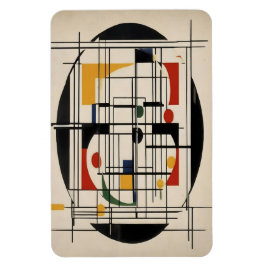 Abstrakt Bauhaus Geometric Modern Minimalist Art Magnet