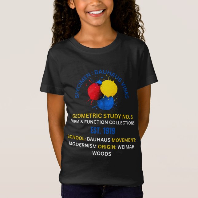 Abstrakt Bauhaus Geometrisk Studie Nr. 5 - Moderni T Shirt (Framsida)