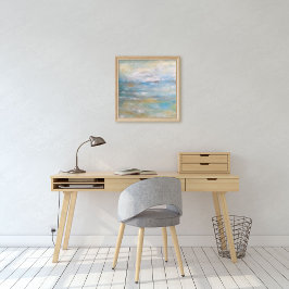 Abstrakt Beach Coastal Painting Art Print Poster