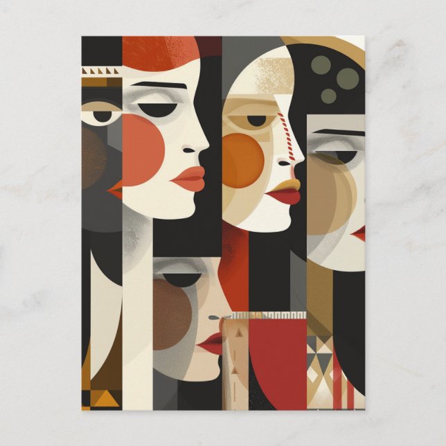 Abstrakt Beauty Palette Artistry Vykort (Framsida)
