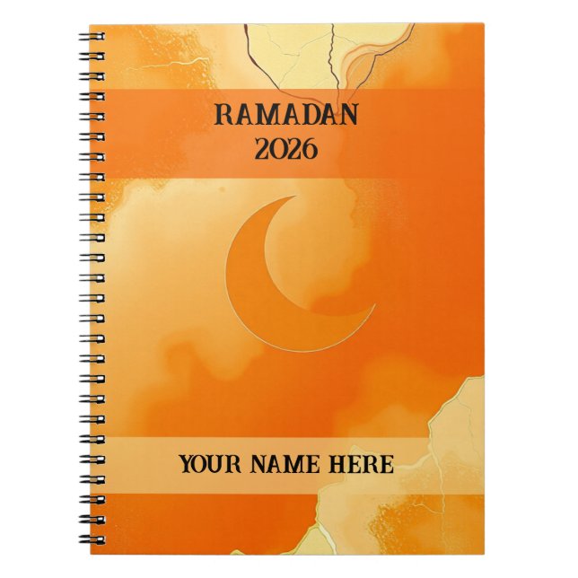 Abstrakt Beige Islamisk Anteckningsbok (Framsidan)