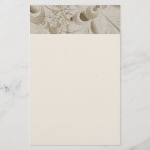 Abstrakt beige mönster brevpapper