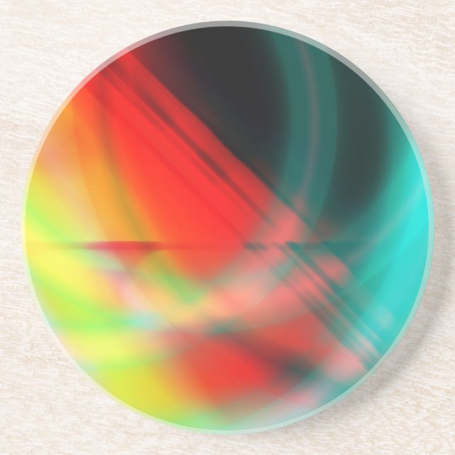 Abstrakt Berg-och-dalbana Underlägg (Framsidan)