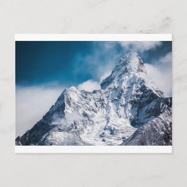 abstrakt-bergen för amadda dablam Himalaya Vykort (Framsida)