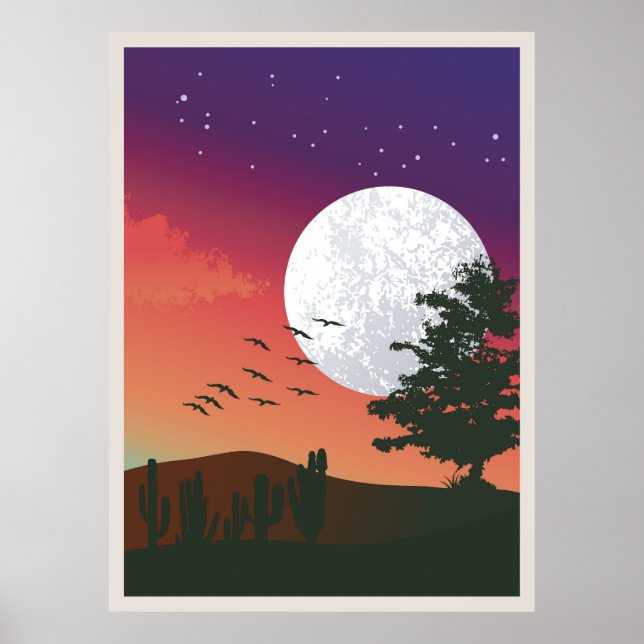 Abstrakt bergskunst, poster (Framsidan)