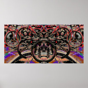 Abstrakt Bikes (Tour of Britain 2010) Poster