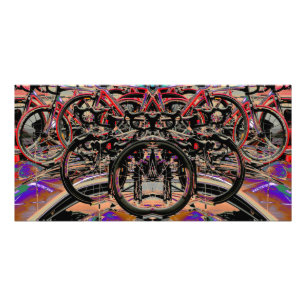 Abstrakt Bikes (Tour of Britain 2010) Poster
