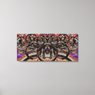 Abstrakt Bikes (Tour of Britain 2010) Poster Canvastryck