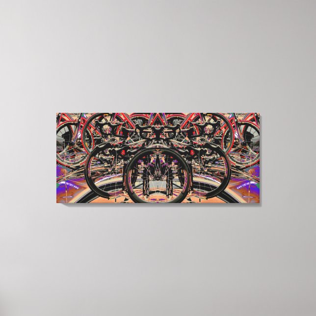 Abstrakt Bikes (Tour of Britain 2010) Poster Canvastryck (Framsida)