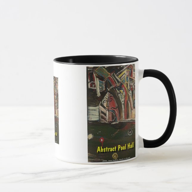 abstrakt biljardhall mugg (Höger)