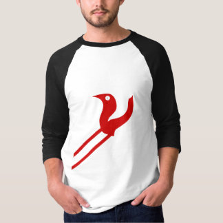 Abstrakt Bird Brev Fusion Graphic T-Shirt