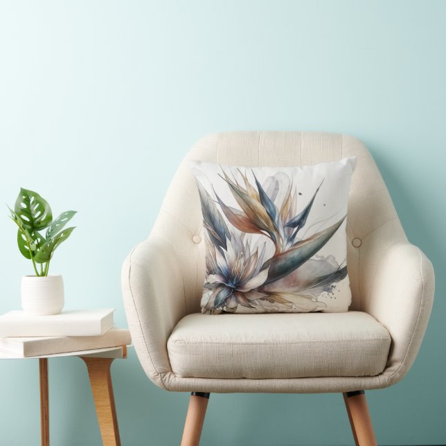 Abstrakt Bird of Paradise Kudde (Stol)