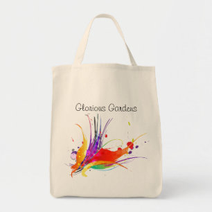 Abstrakt Bird of Paradise Paint Splatter Tygkasse