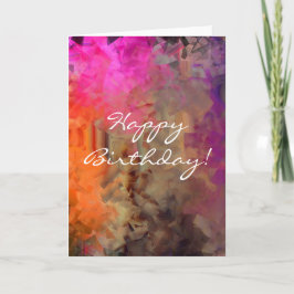 Abstrakt Birthday Kort