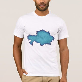 Abstrakt Blå Akvarell Herr T-Shirt