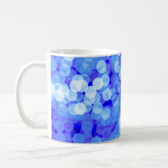 Abstrakt blå färg ljusbåge. Klassisk blå bas Kaffemugg (Vänster)