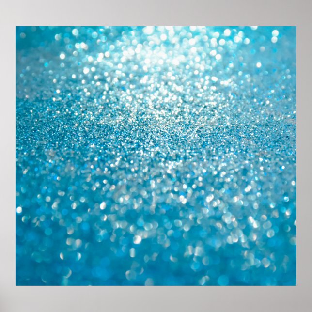 Abstrakt blå ljus, konstnärlig bakgrund. poster (Framsidan)